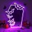 1pc Gothic Coffin Bat Neon Mirror Sign, LED Wall Mounted Makeup Mirror with Multicolor Glow, USB Powered, Switch Control, Plastic Material, Ideal for Bedroom, Makeup Room, Gift - Purple, White, Red