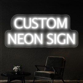 Custom Neon Sign, Personalized Text/Logo/Name/Number/Word, USB Dimmable RGB-Free Single-Color, Easy Installation Vinyl Wall Light