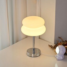 Elegant Murano Glass USB Table Lamp - Adjustable Brightness, Touch Control, Soft Glow for Cozy Atmosphere - Ideal for Bedside, Nightstand, Desk, Living Room, Bedroom & Home Office Decor - Available in White, Yellow, Orange