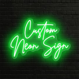 Custom Double Row Double Font Neon, Personalized Text LED Neon, USB Powered, Wall Hanging, Dimmable, Plastic Material, Switch Control, No Battery Required