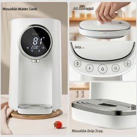 OCTAVO Water Boiler & Warmer 5 Liter, 304 Stainless Steel Water Tank, 700 Watt 6 Adjustable Water Temperature, LCD Touch Control Screen, Child Lock with Water Shortage Indicator, Kitchen Essential, Home Appliance, Sleek Appliance, Compact Boiler, Rustresistant, Highquality Materials, Adjustable Temperature, Small Families, Tea Drinkers