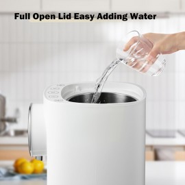 OCTAVO Water Boiler & Warmer 5 Liter, 304 Stainless Steel Water Tank, 700 Watt 6 Adjustable Water Temperature, LCD Touch Control Screen, Child Lock with Water Shortage Indicator, Kitchen Essential, Home Appliance, Sleek Appliance, Compact Boiler, Rustresistant, Highquality Materials, Adjustable Temperature, Small Families, Tea Drinkers