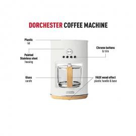 Drip coffee maker, modern coffee maker, home coffee maker, home coffee maker, easy-to-use coffee maker, easy-to-clean coffee maker, 10-cup coffee maker delay brew auto shut-off, matte black drip coffee maker