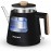 40.58oz Small Rice Cooker & Tea Kettle Combo - Compact Multi-Functional Appliance with Digital Display, One-Touch Operation, Battery-Powered (Non- 9V) for Boiling Water, Cooking Rice, Soup, Oatmeal - Ideal for Small Kitchens, Dorms, RVs