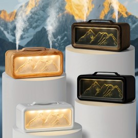 Simulated Snow Mountain Humidifier, USB Plug-in Air Fragrance Humidifier, Office Humidifier, Quiet Hydrating Aromatherapy Machine, Mini Fragrance Humidifier, Compact Design, Lightweight Humidifier, Portable Design, Sprayer, USB Humidifier, Suitable