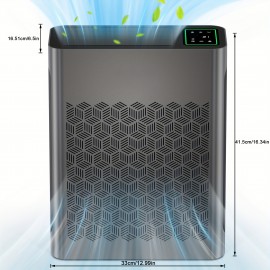 Intelligent Air Purifier, Real-time Monitoring Of Air Quality, Automatically Adjust The Purification Mode, Automatic Mode + Timer, Remove Odors, Purify The Air, Local Warehouse Special, Home/office/bedroom/living Room Must-have, Strong Coverage