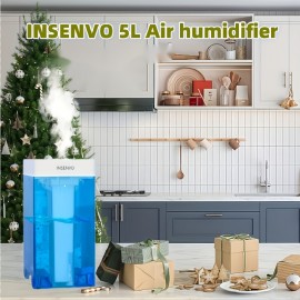 A Must-Have for Stylish Homes This Autumn, The Blue 7.5-Liter Humidifier Comes with Three Adjustable Modes And an Automatic Shut-Off Timer, Suitable for Placement in The Living Room, Bedroom, Office, Apartment, Or on Top of a Flower Pot.