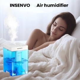 A Must-Have for Stylish Homes This Autumn, The Blue 7.5-Liter Humidifier Comes with Three Adjustable Modes And an Automatic Shut-Off Timer, Suitable for Placement in The Living Room, Bedroom, Office, Apartment, Or on Top of a Flower Pot.