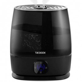 1.59gal Cool & Warm Mist Humidifier for Large Rooms, Nursery, Bedroom - Soundwave technology Quiet Operation, 50H Runtime, Auto Mode with Top-Fill Tank, Essential Oil Diffuser,, Easy-Clean Design (Cool/Warm Mist, Plug-in Air Humidifier