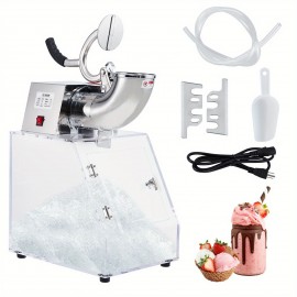 Shaved Ice Machine, 440LBS/ H Commercial Ice Crusher Snow Cone Machine, Electric 2 Blade 350W Crusher Ice Maker, Ice Crusher  Commercial Home Ice Crusher for Home, Restaurant, Bar, Ice Shaver Machine, Ice Crusher Machine, Ice Maker Machine, Ice Shaver  Snow Cone Maker, Ice Maker Machine Crushed Ice, Powerful Blender Ice Crusher, Shave Ice Maker Machine, Ice Maker And Crusher, Shaved Ice Maker, Ice Shaving Machine, Snow Maker Machine, Ice Maker Machine For Countertop,