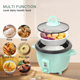 Mishcdea Rice Cooker 3 Cups Dorm Convenient Rice Cooker Fitness Workout Available Cooker Family Double Food Rice Cooker,  Space-Saving Appliance, Compact Design, Efficient Heating System, Fitness Enthusiasts, Apartment Dwellers