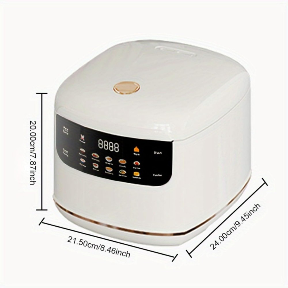 2L Portable Small Travel Rice Cooker, Multifunction Electric Cooker Stewpot with 24-Hour Reservation & Keep Warm Function, Nonstick Pot for Rice, Porridge, Soup – Ideal for Dorms and Home Use (Red), Quick Meals, Dorm Room Essentials, Sleek Cooker, Spacesaving Appliance, Nonstick Coating, Easy to Clean, Electric Stewpot, Home Cooks, Dorm Essentials Users, Portable Coffee Maker, Cube Coffee Maker, Mini ConveMth Oven And Grill Partid Kit foroutsidegrillinallowed