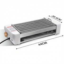 4-in-1 Multi-functional Sausage Grill, With Three-hand Dish And Silicone Oil Brush, Silicone Grill Holder, Non-stick Pan, Countertop, Adjustable Temperature, Detachable Panel, Easy To Clean, Suitable For Kitchens And Dormitories