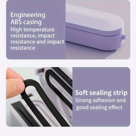 Portable Wireless Vacuum Sealer Machine, USB Rechargeable, with Type-C Connector, for Kitchen Food Preservation, Suitable for Snacks, Fresh Fruits, Nuts, and Pet Foo