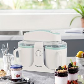 Home Ice Cream 1QT Perfect for Making Homemade Ice Cream, Smoothies And Frozen Yogurt, Detachable Design for Easy Cleaning, Party, Summer Essentials! Halloween And Christmas Gifts Suitable for Giving.