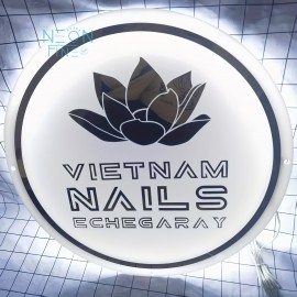 Custom LED Backlit Acrylic Wall Sign - USB Powered Adjustable Brightness, with Personalized UV Printing, Round Design and Floral Pattern Suitable for Salon, Office, Store Decoration, Custom Decorative Sign | Personalized Sign | Polished Surface, Wall Hanging Neon Light, Led Screen For Advertising, Business Sign, Neon Light, Neon Sign For Wall, Neon Sign