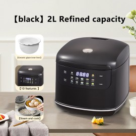 2L Portable Small Travel Rice Cooker, Multifunction Electric Cooker Stewpot with 24-Hour Reservation & Keep Warm Function, Nonstick Pot for Rice, Porridge, Soup – Ideal for Dorms and Home Use (Red), Quick Meals, Dorm Room Essentials, Sleek Cooker, Spacesaving Appliance, Nonstick Coating, Easy to Clean, Electric Stewpot, Home Cooks, Dorm Essentials Users, Portable Coffee Maker, Cube Coffee Maker, Mini ConveMth Oven And Grill Partid Kit foroutsidegrillinallowed