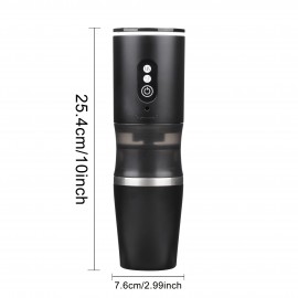 [Portable Coffee Machine] Portable Electric Coffee Machine | USB Plug, Integrated Multi-function, Supports Heating Hot Water, 12V, Compact Travel-Friendly Design, Comes with Small Cups