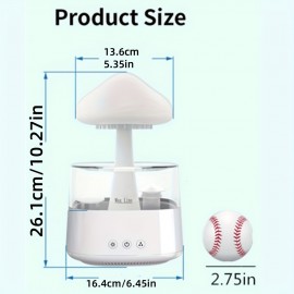 Hailong Palace USB-Powered Humidifier & Aromatherapy Diffuser with Color-Changing LED Night Light, Quiet Operation, Compact Soundwave technology humidifier for Home, Office, Bedroom, Living Room - No Battery Needed, Safe Low Voltage (36V) - Ideal Gift for Better Sleep & Relaxation, Bedroom Moisture Solution, Modern Aesthetic, Durable Construction, Home Users