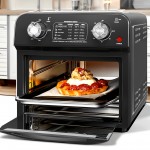 12L Large Capacity Full Automatic Visual Versatile Air Fryer Oven Oven 10-inch Pizza, Baked, Toast, Baked, Air-fried, Oil-free, Grilled Chicken, Cooking